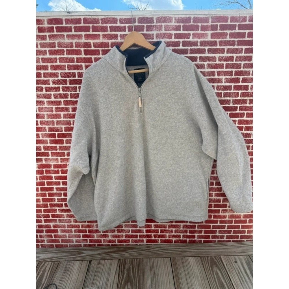 Y2K Faded Glory Men's Quarter-Zip Fleece Pullover